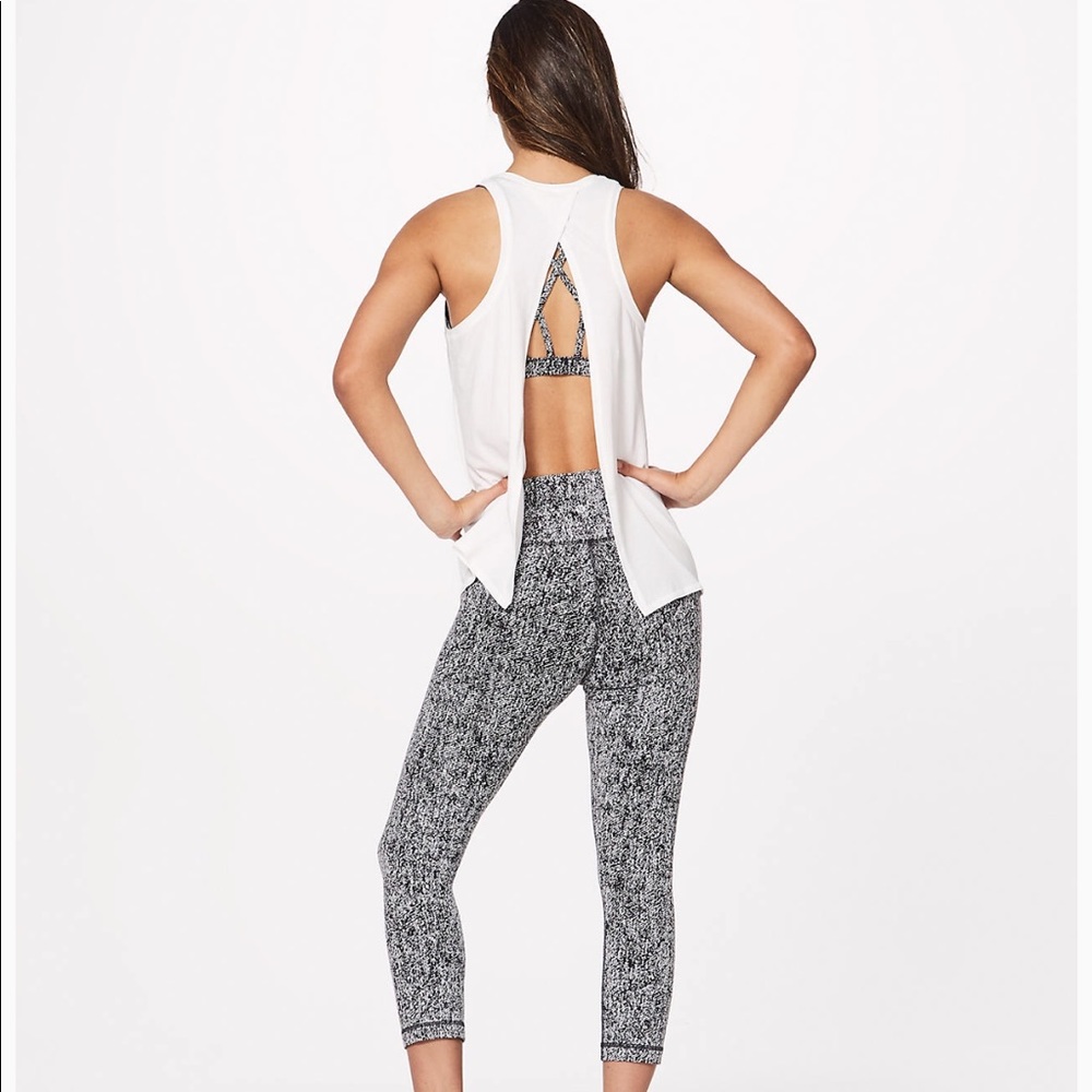LuluLemon All Tied Up Tank White size 4